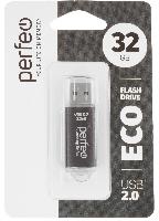 Носители информации   Perfeo USB 32GB E01 Black economy series