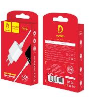 Сетевые зарядные устройства  Комплект СЗУ vdenmenv DC05L 2USB 2,4A  + кабель Lightning 