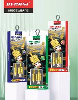 Кабель Micro USB  Кабель Micro RECRSI DA-15  3A  QC3.0  OD5,5  текстильный в силиконе 1м