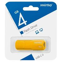 Носители информации   USB 2.0 накопитель Smartbuy 004 ГБ серия Clue Жёлтый (SB4GBCLU-Y)