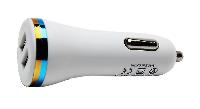 Автомобильные зарядные устройства  АЗУ +2USB( KО-09)  2100/1000 m/a  
