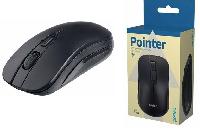 Компьютерные аксессуары  Perfeo мышь беспров., оптич. "POINTER", 4 кн, DPI 800-2400, USB, чёрн