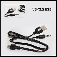 Кабели прочие, переходники  Кабель V3 /3.5 джек - USB ( для колонок)