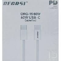 Кабель Type-C  Кабель Type-C-Type-C RECRSI ORG-15  60W  1м