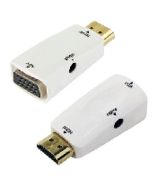 HDMI- Кабели  Переходник HDMI M/VGA F +Audio AUX H06 (в коробке)