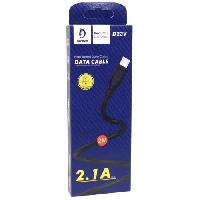 Кабель Micro USB  Кабель Micro vdenmenv D23V 2.1A резиновый  2 метра