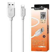 Кабель 8 pin  Кабель lightning 5/5S/6/6S 8 pin, BOROFONE B-X14, 3 м, круглый кабель