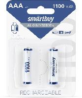 Элементы питания  Аккумулятор NiMh Smartbuy AAA/2BL 1100 mAh (24/240) (SBBR-3A02BL1100)