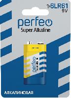 Элементы питания  Perfeo 6LR61/1BL Super Alkaline (|20/120 PF_3797)