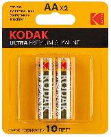 Элементы питания  KODAK LR6/2BL ULTRA PREMIUM Alkaline (|24/96)