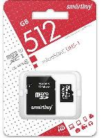 Носители информации   micro SDXC карта памяти Smartbuy 512 ГБ UHS-1, с адаптером SD