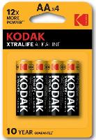 Элементы питания  KODAK LR6/4BL XTRALIFE Alkaline (|80/400)