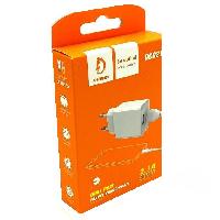 Сетевые зарядные устройства  Комплект СЗУ vdenmenv DC02T 2USB 2,4A  + кабель Type-C