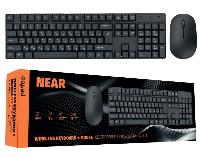 Компьютерные аксессуары  Perfeo беспров. набор "NEAR", USB: клав-ра 104 кн. + мышь 3 кн., 1000 DPI, чёрн.