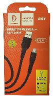 Кабель Micro USB  Кабель Micro vdenmenv D16V 3,6A резиновый с индикатором 1м