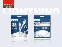 Кабель 8 pin  Кабель Lightning 8pin RECRSI CA-883 3А резиновый рифленый 1м в пакете