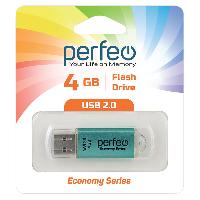 Флешки и карты памяти  USB Flash  4GB Perfeo E01 economy series