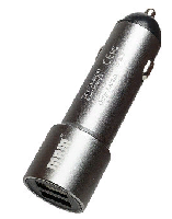 Автомобильные зарядные устройства  АЗУ с 2USB  2.4A  MRM MR60A Metal (металлический) 