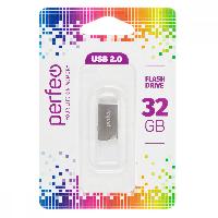 Флешки и карты памяти  USB Flash  32GB Perfeo M12 Metal Series