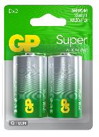 Элементы питания  GP LR20/2BL Super G-TECH (|20/160)