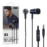 Наушники  Наушники MP3  "MRM" A5 c микрофоном (упаковка - коробка) круглый прорезин.провод, 120см