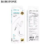 Кабели прочие, переходники  Кабель "BOROFONE" BL21  Lightning/Jack 3.5mm  1м