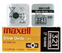Элементы питания  MAXELL 321 SR616SW/10BOX YELLOW (CN)