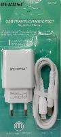 Сетевые зарядные устройства  Комплект СЗУ RECRSI BA20A USB 2.1A + кабель Lightning