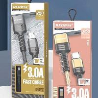 Кабель Type-C  Кабель Type-C RECRSI CA-229 3А текстильный  1м