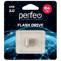 Носители информации   Perfeo USB 3.0 64GB M06 Metal Series