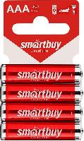 Элементы питания  Батарейка алкалиновая с подвесом Smartbuy LR03/4SB (60/720) (SBBA-3A04SB)
