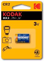 Элементы питания  KODAK CR2/1BL MAX Lithium (|12/72)