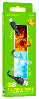 Кабель 8 pin  Кабель lightning 5/5S/6/6S 8 pin, BOROFONE B-X86,1м, 2.4A Silicone, пласт.наконечник