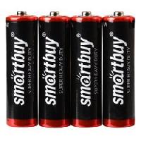 Элементы питания  Батарейка солевая Smartbuy  R03/4S  AAA  SBBZ-3A04S (4 шт. в пленке)