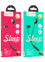 Наушники  Наушники НОСО М89 с микрофоном  ( упаковка-картон) Sleep Silicone earphones, круглый провод