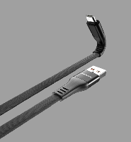 Кабель Micro USB  Кабель Micro vdenmenv D47V 2,4A армированный плоский 1м