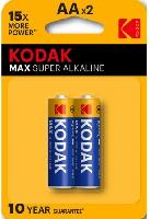 Элементы питания  KODAK LR6/2BL MAX Super Alkaline (|40/200)