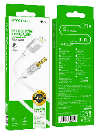 Кабели прочие, переходники  Кабель "BOROFONE" BL19 Lightning/Jack 3.5mm Audio Extension 1м