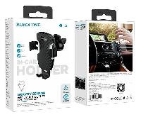 Держатели  Держатель автомобильный Borofone, BH55, Fenix, 4,5"-6,7", цвет: чёрный, серебряная вставка
