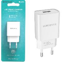 Сетевые зарядные устройства  СЗУ BOROFONE B-A20A USB, 2.1 A   (в блистере)