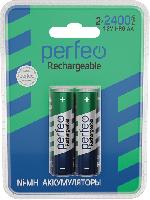 Элементы питания  Perfeo AA2400mAh/2BL  Аккумулятор Пластик (|40/240 PF_C3010)