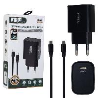 Сетевые зарядные устройства  Комплект MRM  XQ60 CЗУ USB-C PD20W + кабель  Type-C/Type-C 1.2м