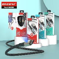 Кабель 8 pin  Кабель Lightning 8pin RECRSI CA-ZN886 20W армированный с индикатором  1м