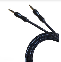 Аудиокабели  Кабель AUX  3.5 - 3.5 круглый джинсовый (пластиковый наконечник) JD-100