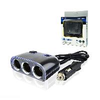 Авторазветвители  Авторазветвитель Olesson 3 в1 + 2USB 3,1А №1505 с функцией отключения портов