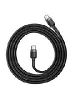 Кабели прочие, переходники  Кабель Type-C/Type-C XB PD38T 60W,  тканевый, 1м (без упаковки)