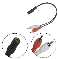 HDMI- Кабели  Переходник H19 (3.5mm-F to 2RCA-M) 25см