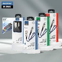 Кабель 8 pin  Кабель Lightning 8pin RECRSI CA-ZN887 20W армированный 1м