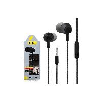 Наушники  Наушники MP3 "KIN" К-18  силиконовый шнур c  микрофоном,  (упаковка коробка)