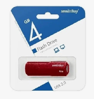 Флешки и карты памяти  USB Flash  4GB SmartBuy CLUE